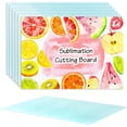 thumbnail image 1 of 6Pack 11"x15" Sublimation Glass Cutting Board Blanks, Textured Tempered Glass Chopping Boards for Kitchen, Anti Slip Cutting Boards Heat Resistant Glass Plate for Kitchen DIY Heat Press Machine, 1 of 6