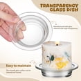 thumbnail image 4 of LITINKIMI 2Pcs 4.5" Replacement Oil Warmer Dish Wax Glass Aromatherapy Tray Candle Heating Bowl, Wax Warmer Replacement Tray Oil Warmer Tray, Wax Melting Tray Wax Tray for Lamp Wax Melting Heating, 4 of 6