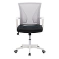 thumbnail image 1 of CorLiving Cooper Ergonomic Mesh Back Adjustable Height Adult Office Chair with Wheels, Grey/White/Black, 1 of 9