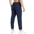 thumbnail image 4 of Baleaf Men's 27" Cotton Lounge Casual Pants Lightweight Joggers Sweatpants Workout Pocketed Pajamas 7/8 Length Navy Size XL, 4 of 7