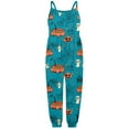 thumbnail image 5 of MIASHUI Combinaison pour Filles Tenue Confortable Sans Manches Imprimés Halloween Pantalon Décontracté, 5 of 5