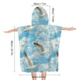 DNAGSB Seagulls And Ocean Breezes1518 Kids Hooded Bath Towel Wrap