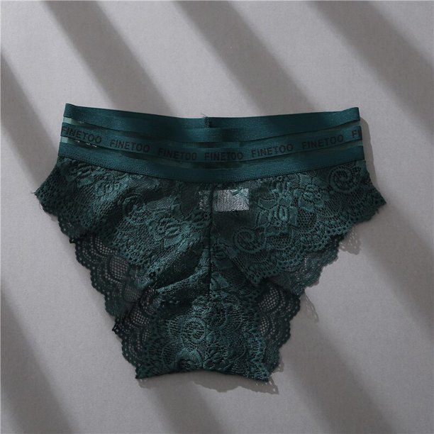 women lace panties floral underwear mid waist perspective panties sexy female lingerie lace female pantiespangjing