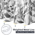 thumbnail image 6 of Grey Stall Shower Curtain Set for Bathroom, Spring Natural Plant Eucalyptus Leaves Floral Waterproof Fabric Weighted Hem Shower Curtain with 6 Hooks 36" x 72", 6 of 6