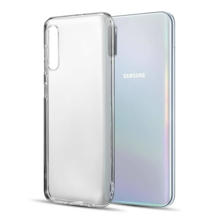 Samsung Galaxy A50 Phone Clear Case Hybrid [Drop Cushion] [Crystal Clear] Soft PC Flexible Silicone Gel TPU Bumper Protective Armor Case [Anti Scratch] Transparent Back Cover for Samsung Galaxy