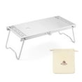 thumbnail image 1 of Mesa plegable Mesa de camping al aire libre de acero inoxidable Mesa plegable ligera Mini mesa de pi Tomshoo Mesa plegable, 1 of 7