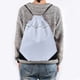 thumbnail image 4 of Mochila de gimnasio con cordón Bolsa de hilo - Nylon impermeable Bolsa de almacenamiento de equipo grande Compras Natación Viajes Deporte Entrenamiento Playa Saco con cincha para mujeres, hombres y, 4 of 6