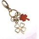 thumbnail image 5 of 1 Uds. Llavero de trébol, llavero de cuero, llavero irlandés de cuatro hojas, regalo de San Valentín, bolso, bolso, colgante de coche Rojo Verde, 5 of 5