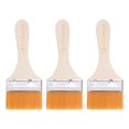 thumbnail image 1 of Unique Bargains 2.5' Width Small Paint Brush Natural Bristle with Wood Handle Painting Tool 3 Packs, 1 of 5