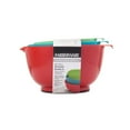 Farberware Set of 3 Plastic Mixing Bowls in Assorted Colors