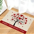thumbnail image 6 of Dadiaei Valentine's Day Door Mat Romantic Heart Pattern Welcome Mat Non-Slip Entrance Door Rugs for Indoor Outdoor Home Bathroom Decor, 15.7x23.6 In, 6 of 6