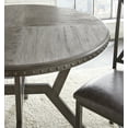 thumbnail image 5 of Steve Silver Alamo Industrial Wood and Nail Head 30" Height Round Indoor Dining Table, Gray, 5 of 6
