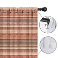 thumbnail image 4 of Blackout Kids Curtains,Brown Geometric Striped Pattern Childrens Insulated Curtains Set Of 2,Bedroom Essentials,Toddler Room Decor 42x54in(106x137cm), 4 of 5