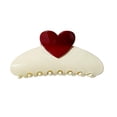 thumbnail image 2 of Viflosae Claw Clips Claw Hair Clips Heart Hair Claw Clip - Large 5.1in Plastic Jaw Clip for Thick Hair Cute Hair Accessory for Updos, Half-Up Styles, and Ponytails, 2 of 2