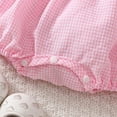 thumbnail image 7 of Wxirdiow Infant Girl Rompers Baby Girl Outfit Long Sleeve Smocked Romper Fall Winter Clothes Pink Size,6-12 Months, 7 of 7