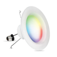 thumbnail image 2 of Feit Downlight Encastré Rond Blanc à Intensité Réglable, DEL Intégrée Wi-Fi Intelligente, 5 Po Ou 6 Po, 75 Watts Équivalents, 2 of 2