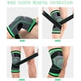 thumbnail image 5 of Rodilleras de compresión Sailing para deportes ligamento osteoartritis verde M, 5 of 5