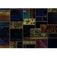 thumbnail image 1 of Ahgly Company Indoor Rectangle Patchwork Light Blue Transitional Area Rugs, 6' x 9', 1 of 4