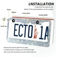 thumbnail image 5 of Coolnut Sliver Glitter Texture License Plate Frames 2 Pack, Waterproof Aluminum Alloy Car Tag Holder 2 Holes License Plate Covers with Screw Caps Auto Accessories, 5 of 7