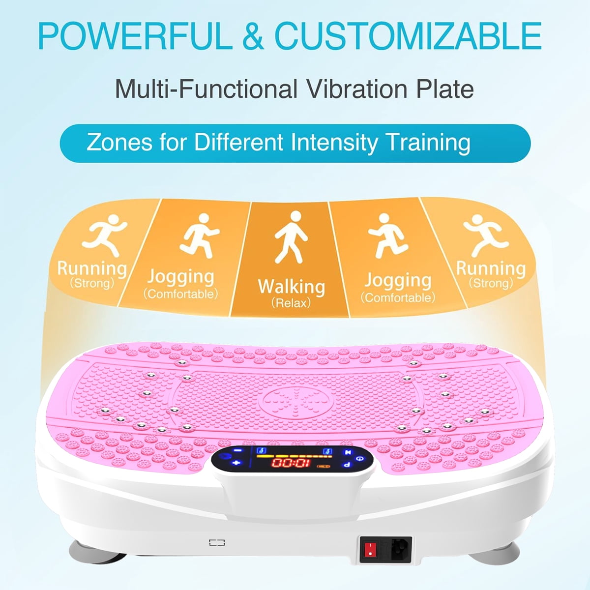 SAYGOGO Vibrating Board with Remote Control, 3D Motion Vibration Plate for Full Body Workout & Rehabilitation