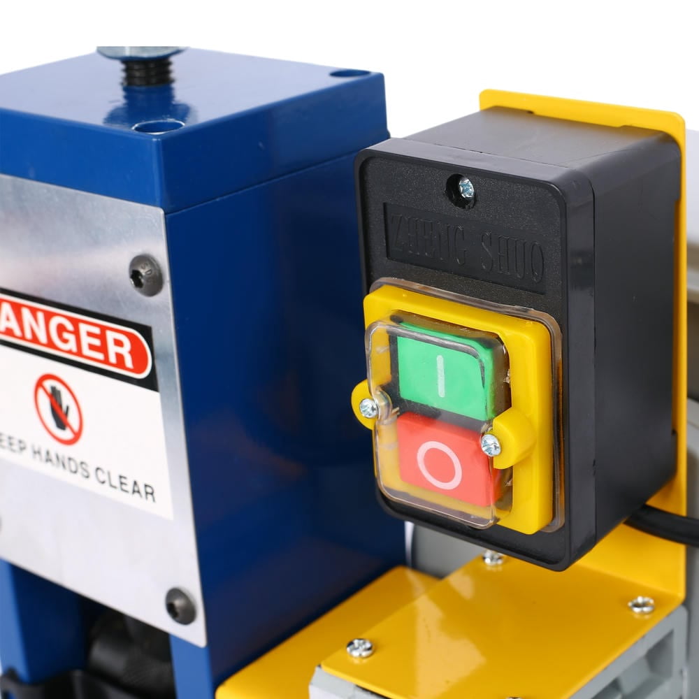 Topcobe Automatic Wire Stripping Machine for 0.06"-1" Copper Wires, Motorized Wire Stripper Tool for 7/0-15 AWG Scrap Electrical Wire Recycling, Practical Equipment
