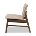 thumbnail image 3 of Baxton Studio Benito Mid-Century Modern Transitional Beige Fabric Upholstered and Walnut Brown Finished Wood Accent, 3 of 7