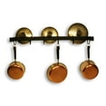 thumbnail image 2 of Wall Mount Cup Rack with 6 Movable Hooks for Kitchen, Office, Garage - 24" L x 1" H x 1.5" D, 2 of 2