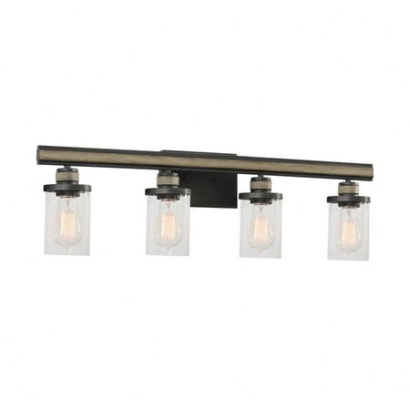 

4 Light Vanity Light Fixture in Transitional Style 9 inches Tall and 30 inches Wide Bailey Street Home 2499-Bel-3826750