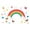 Style A, variant on Rainbow Wall Decals Rainbow Wall Stickers Rainbow Butterfly Star Heart Wall Stickers Colorful Rainbow Stickers Peel and Stick Stickers for Girls Bedroom Nursery Playroom Home Window Decoration