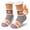Brown-gray, variant on Fuzzy Slipper Socks for Women, PUTUO Warm Non Slip Grip Socks Sherpa-Lined Thick Cozy Fluffy Mid Calf Winter Home Socks, Cow Pattern