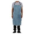 thumbnail image 1 of Leather Welding Apron, Fire Resistant Welder Smock, Welding Jacket Leather Apron Heavy-Duty Work ,Easy to Wear, 1 of 6
