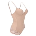 thumbnail image 1 of Women Shapewear with Bra Waist Trainer Corset Slimming Body Shaping Bodysuit (Coffee)XL, 1 of 4