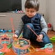 thumbnail image 3 of Juego de juguetes musicales, tambor, martillos de arena, instrumento de percusión de aprendizaje temprano para bebés, plástico ABS seguro, regalo para recién nacidos para niños y niñas., 3 of 6
