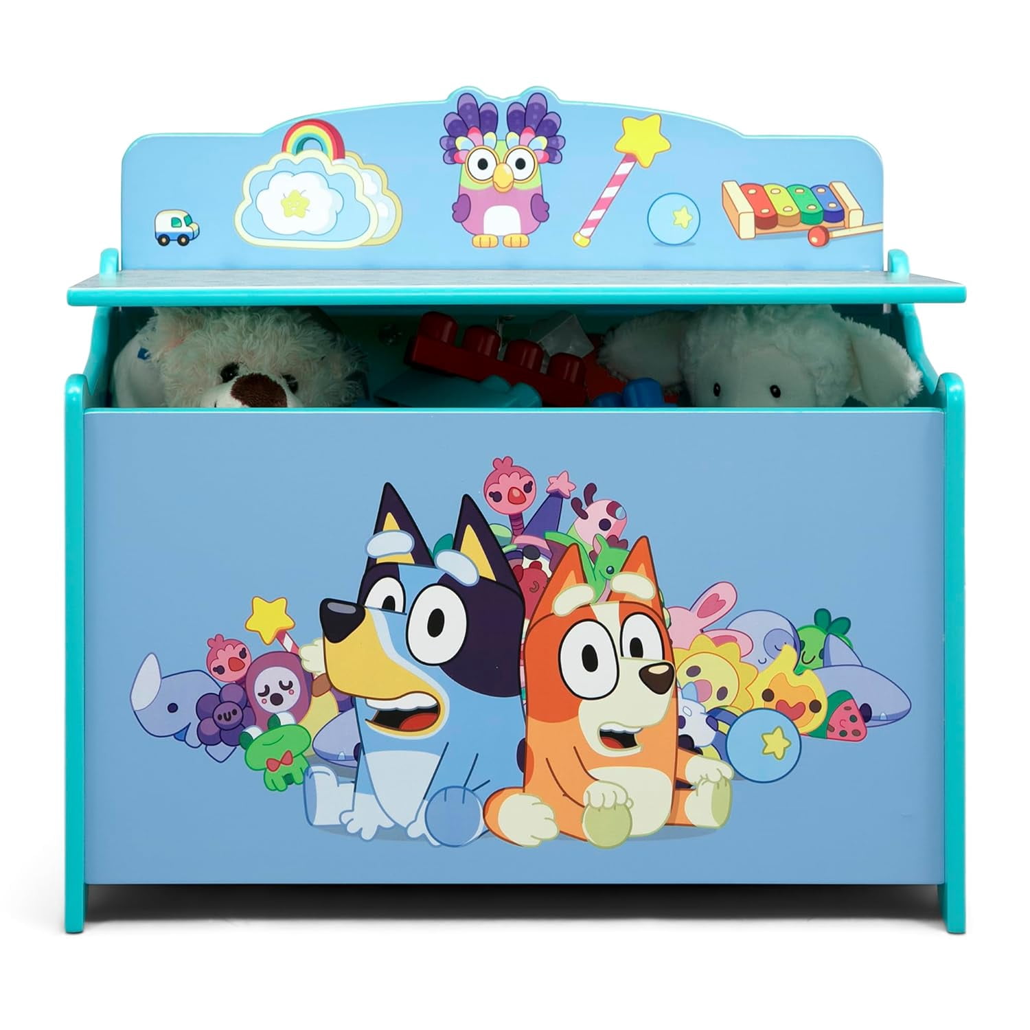 Deluxe Toy Box with Slow-Closing Lid for Kids Room Storage