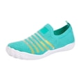 thumbnail image 5 of Barefoot Water Shoes Women Athletic Workout Gym Beach Swim Sneakers Travel Pool Sand Quick Drying Running Non Slip Slip on Footwear Green Size 7, 5 of 5