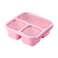 thumbnail image 2 of Uscallm Boîte Bento 4 Pcs Contenant à Collation à 3 Compartiments pour Préparation de Repas Études Voyage Réutilisable Boîte de Rangement pour Aliments, 2 of 5