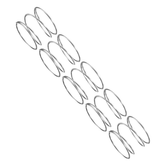 Unique Bargains Compression Spring, 5Pcs 304 Stainless Steel, 6mm OD, 0.4mm Wire, 5mm Length