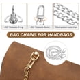 thumbnail image 3 of 23.6" Flat Purse Chain, 8 Pack Silver Chain Purse Strap Handbag Chains Crossbody Straps Extender with D-Rings for Tote Wallet Clutch Satchel Short Bag, 3 of 7