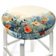 thumbnail image 3 of Balery Floral Mountain Landscape Fundas de asiento para taburete de bar redondo de tela de terciopelo ajustables que protegen de arañazos y manchas para sillas de 14 a 17 pulgadas.-12 inch, 3 of 7