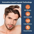 thumbnail image 3 of DHT Blocker' for Men with Saw Palmetto & Biotin, Hair Growth Formula in Liquid-Filled Caps, Hair Loss Supplements, Hair Regrowth Vitamins, Proprietary Herbal Blends - 90 Caps, 3 of 6