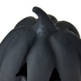 thumbnail image 3 of Paper Mache Pumpkin Black Tabletop Decor, 8" Height, Fall by Way To Celebrate, 3 of 6