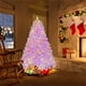 thumbnail image 1 of Árbol de Navidad Costway 185cm 808 Puntas de Ramas de PVC 350 Luces LED Rosa, 1 of 10