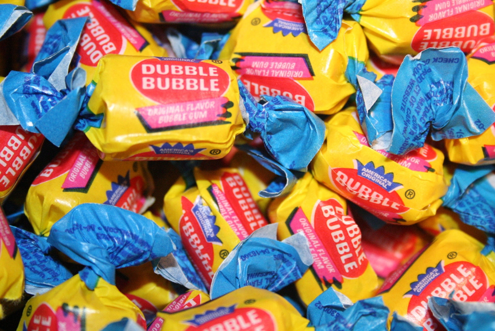 BAYSIDE CANDY DUBBLE BUBBLE TWIST WRAPPED BUBBLE GUM, 1LB