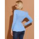 thumbnail image 5 of CamiBásiDe ManLarCon Cuello Redondo Y Peplum Informal PaMujer Azul claro XL, 5 of 6