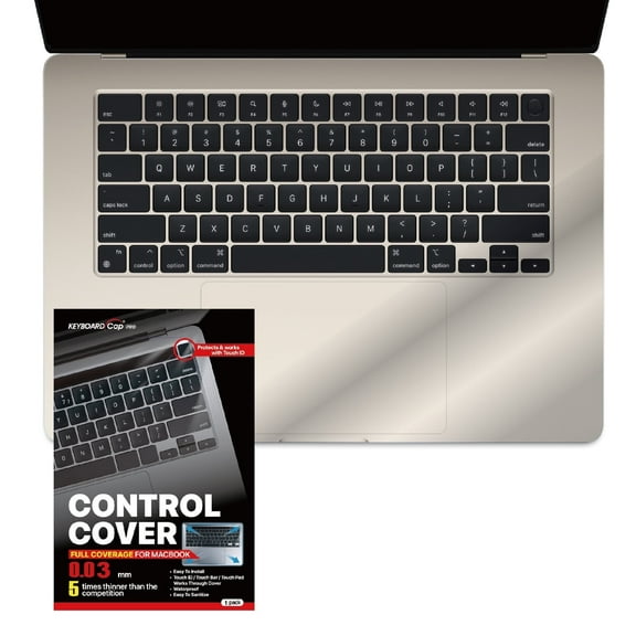 Green Onions Supply RT-KCPMA153011 Ultra-Thin, Full-Cover Keyboard for MacBook Air 15.3-inch M4/M3/M2/M1 (2021-2024) with Touch ID