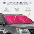 thumbnail image 4 of Fotbe Rose Red Glitter Juego de 2 Piezas de Parasoles para Parabrisas | Bloqueador Solar para Auto | Accesorios Plegables para Protección Solar Interior-Large, 4 of 6