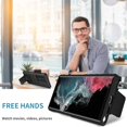 thumbnail image 5 of for Samsung Galaxy S23 Ultra Case with Slide Camera Cover, [Military Drop Protection] [Snug Touch] Hard Back & Soft Edge Phone Case with Stereo Bracket for Samsung S23 Ultra LTT Black, 5 of 18