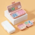 thumbnail image 2 of Travel Mini Portable Pills Box Divider Pill Container Organizer Case, 2 of 19
