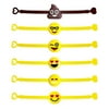 Emoji Novelty Toy Rubber Wristband Bracelets for Children - 25 Mixed Design Pack by NIGHT-GRING