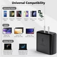 thumbnail image 4 of 45W Samsung Charger USB C Super Fast Charging for Samsung Galaxy S24,S24 Ultra,S23,S23 FE,S22,A54,Z Fold 5,Z Flip 5,4,Galaxy Tab S9,S8,S7,Galaxy Book3,with 6ft Cable(Black), 4 of 7